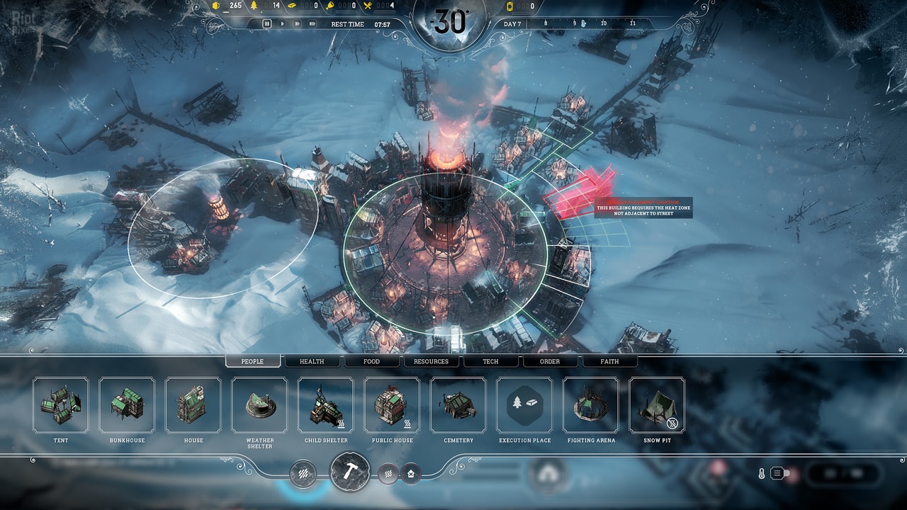 Frostpunk gameplay